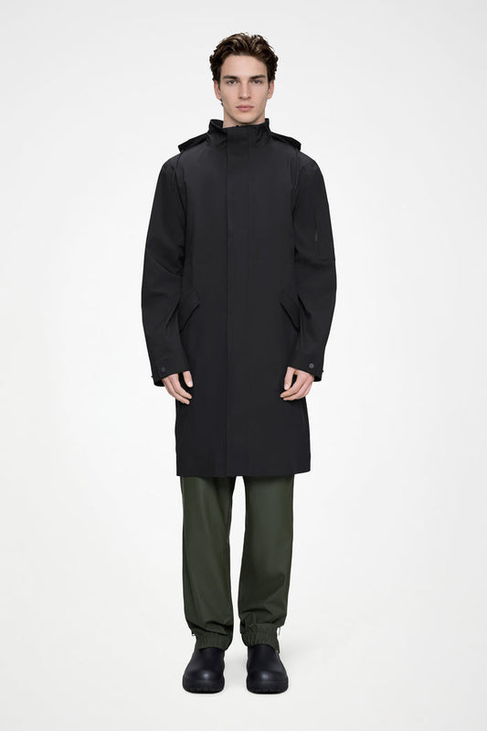 RAINS Suva Hardshell Coat Black Jacket