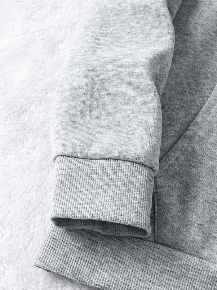 SXV RODEO Men's Casual Letter Print Hoodie With Pocket - Comfortable