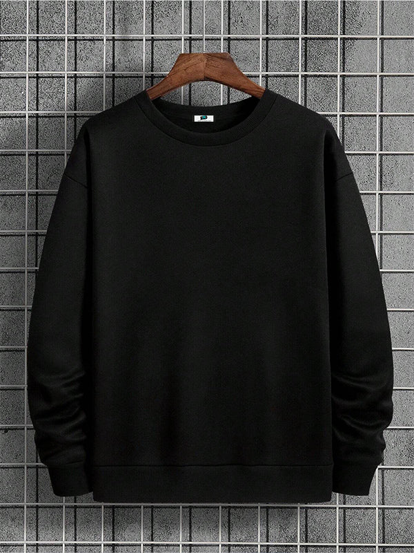 SXV Romance Spring And Autumn Loose Fit Letter Printed Pigeon Pattern Long Sleeve Casual Sweatshirt With Round Neck