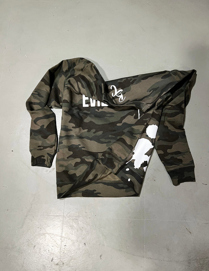 "Tampered Evidence" Camo Crew Neck