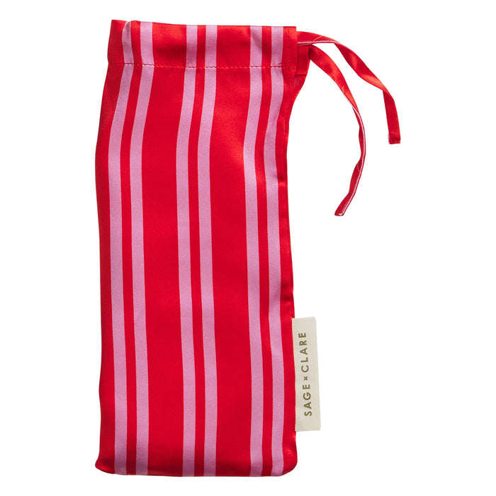 Taylor Silk Eye Mask - Scarlet
