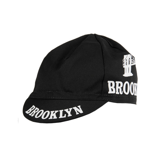 TEAM BROOKLYN CAP BLACK by Giordana Cycling, BLACK, Made in Italy