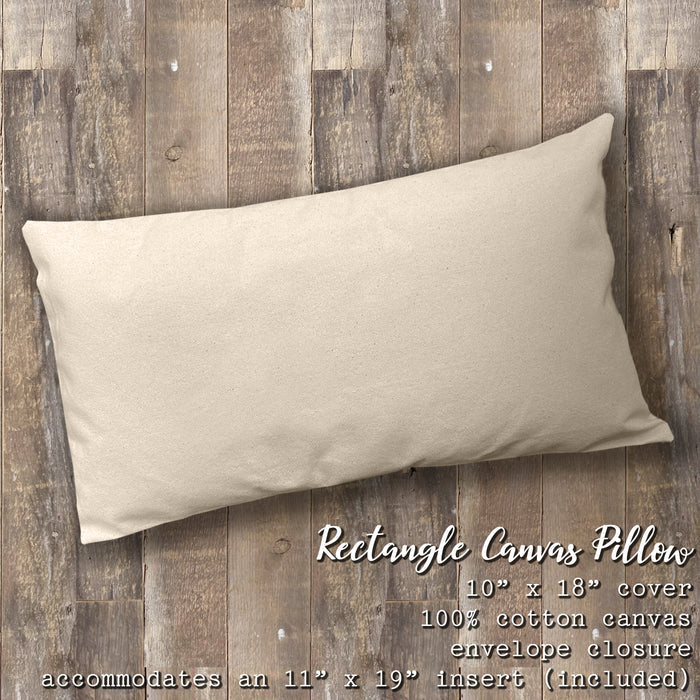 Thankful Grateful Blessed - Thanksgiving Rectangular Canvas Pillow