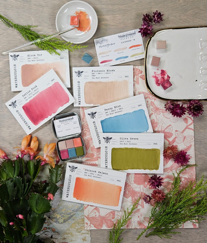 The Mint Gardener Custom Watercolor Palette | Autumn23