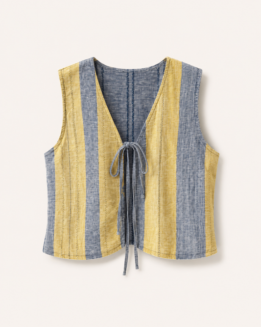 tie up top - kala cotton woven (sample)