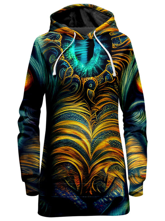 Tiger Eyes Psychedelic Hoodie Dress iEDM Epic Hoodie