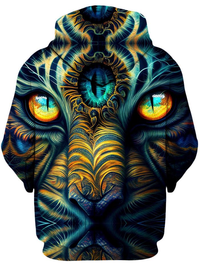 Tiger Eyes Psychedelic Unisex Zip-Up Hoodie iEDM Epic Hoodie