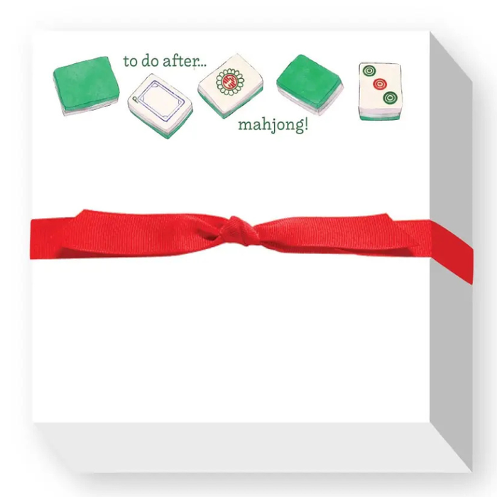 To Do After Mahjong Chubbie Notepad - Becket Hitch