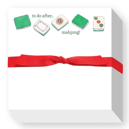 To Do After Mahjong Chubbie Notepad - Becket Hitch