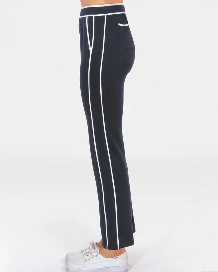 Gretchen Scott - Trim It Up Sweatpant - Navy White