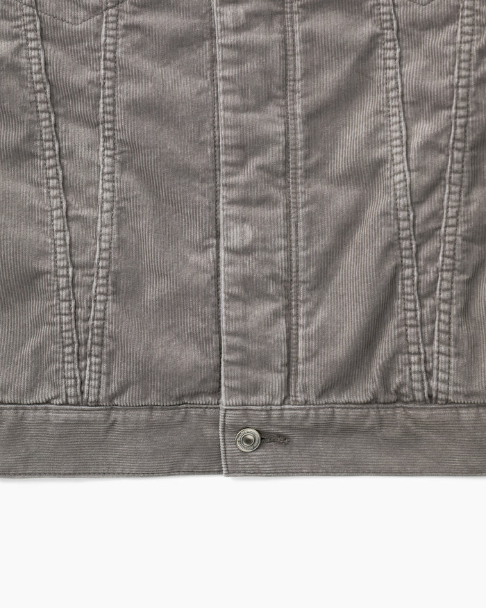 Trucker Blouson Cotton Cord Sulfur Dye With Windstopper® Gray