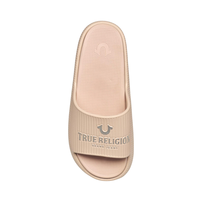 True Religion Women's Meg Pool Side Slides Nude