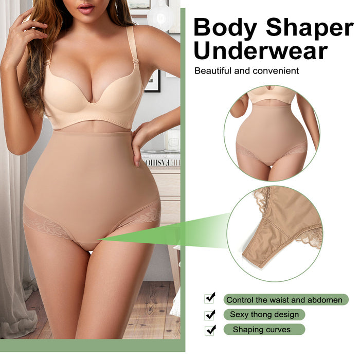 Tummy Control Thigh Panties Lace Butt Lift Underwear High Waist Trainer Shaper