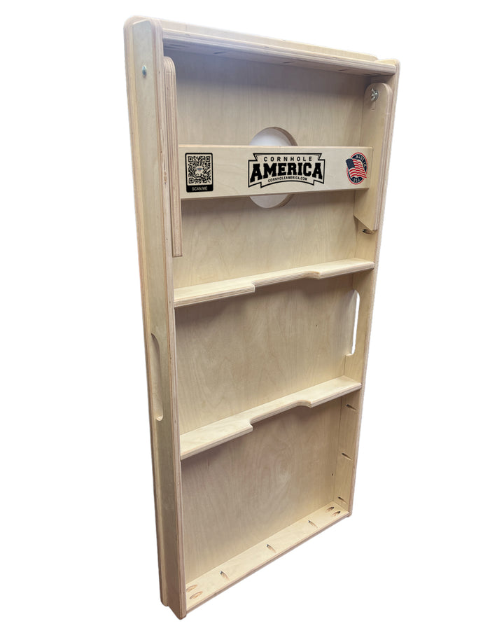 United States Space Force overlooking earth cornhole boards