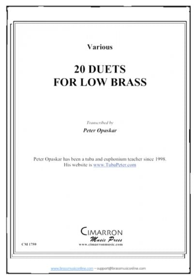 Various - 20 Duets for Low Brass - Low brass duet