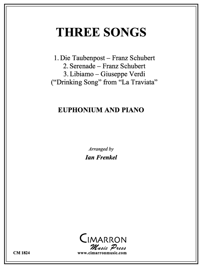 Various - Three Songs - Euphonium and Piano