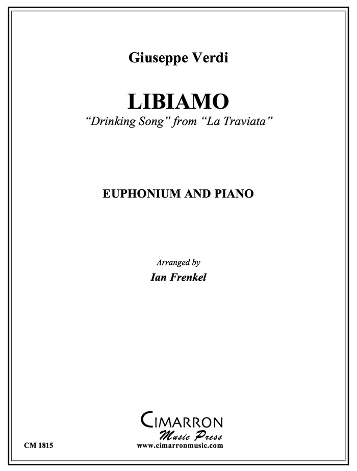 Verdi - Libiamo - Euphonium and Piano