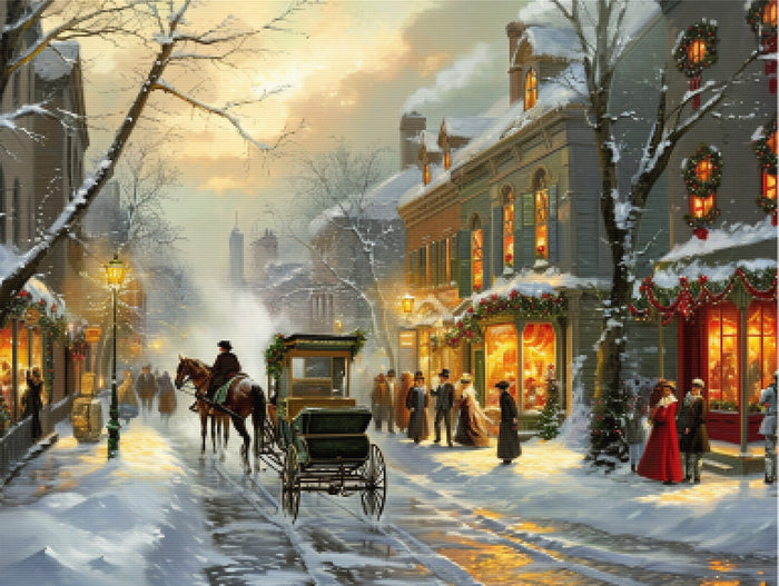 Victorian Winter Street Scene