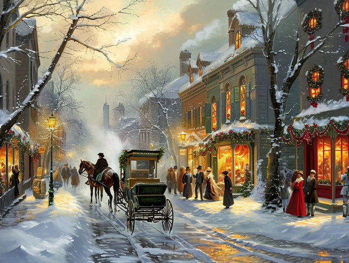Victorian Winter Street Scene
