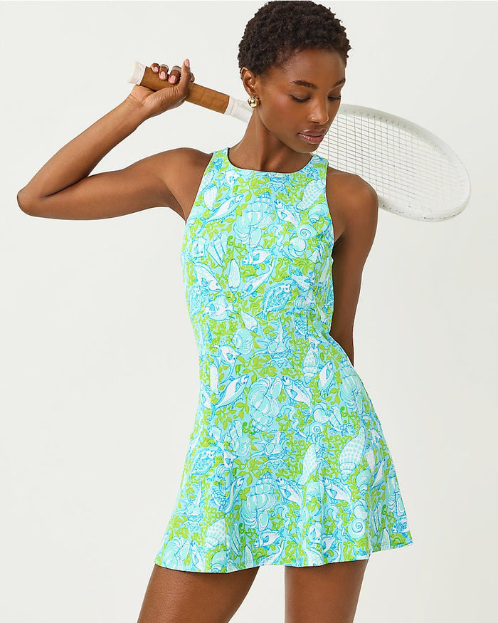 Lilly Pulitzer - Westley Active Dress Upf 50 Plus - Day Dream Blue Throw Me A Line
