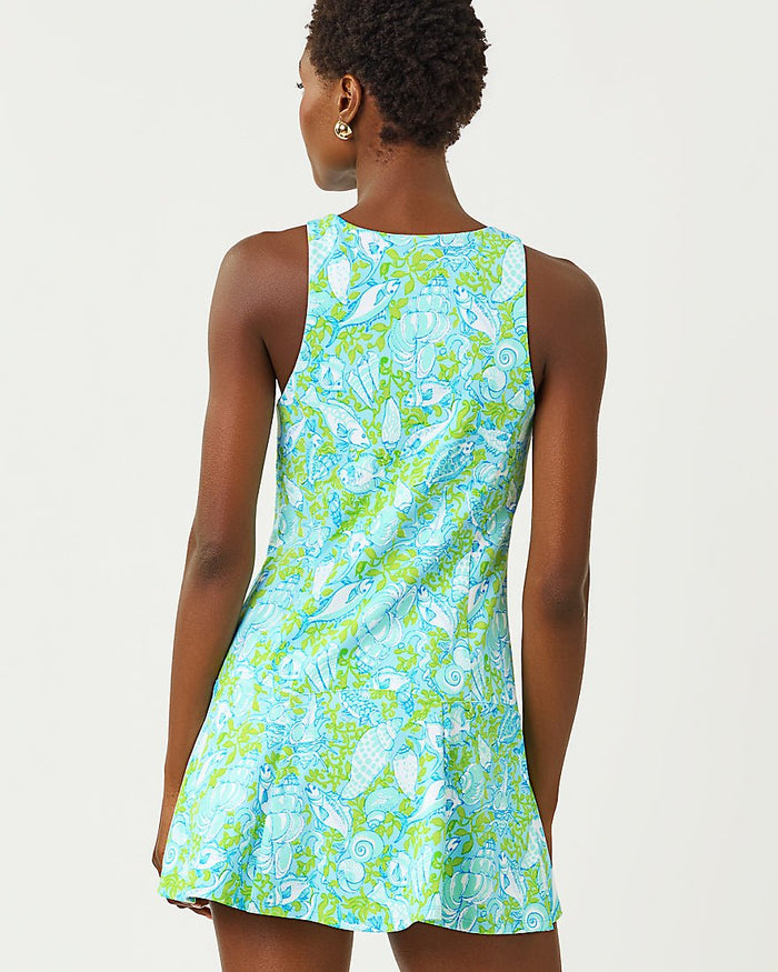 Lilly Pulitzer - Westley Active Dress Upf 50 Plus - Day Dream Blue Throw Me A Line