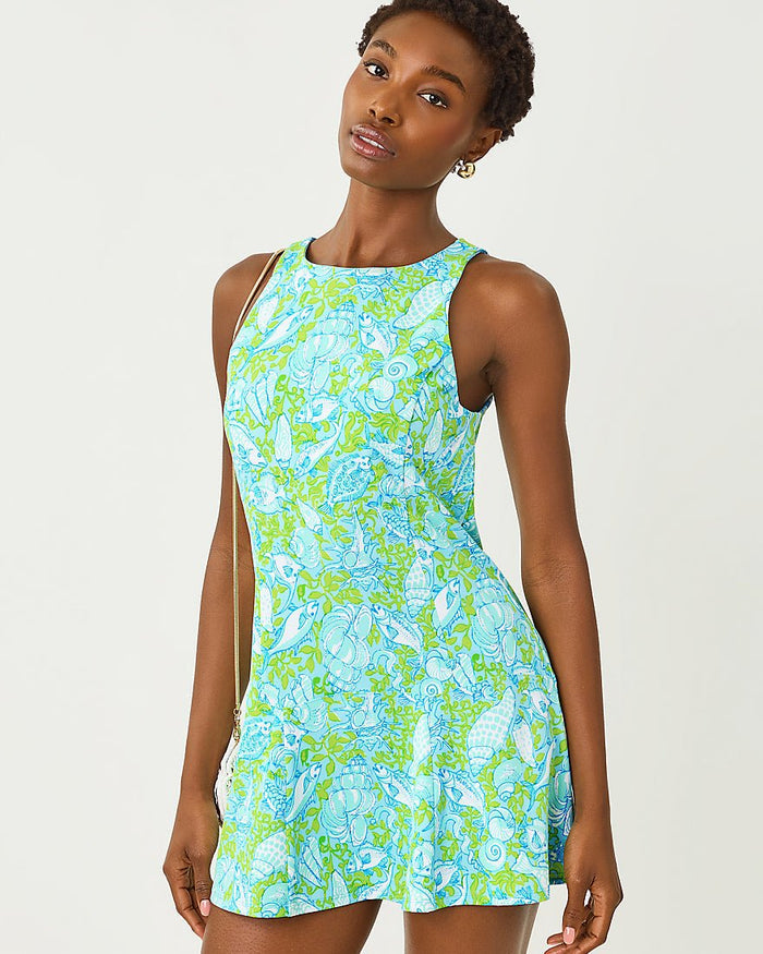 Lilly Pulitzer - Westley Active Dress Upf 50 Plus - Day Dream Blue Throw Me A Line