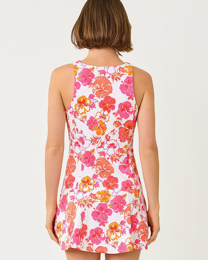 Lilly Pulitzer - Westley Active Dress Upf 50 Plus - Resort White Pansy Fansy