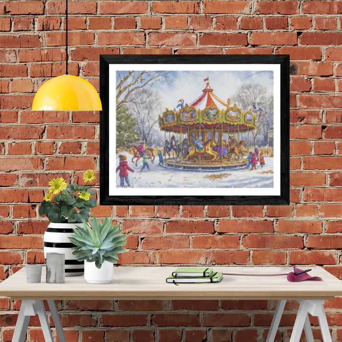 Whimsical Winter Carousel