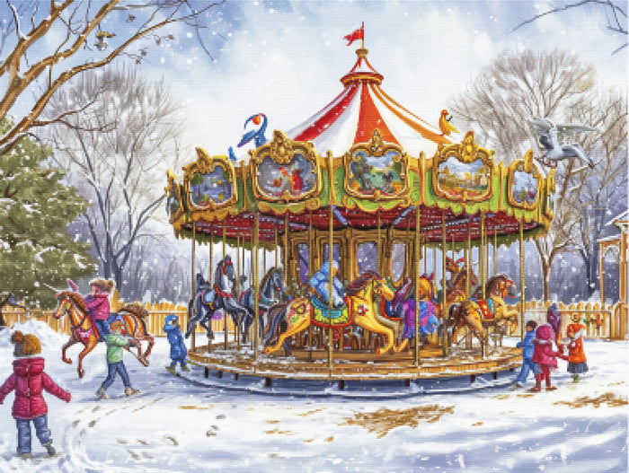 Whimsical Winter Carousel