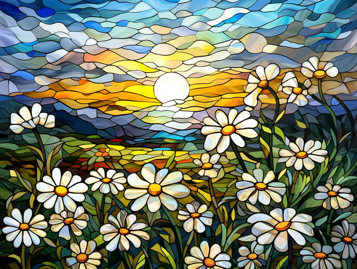 White and Yellow Daisies