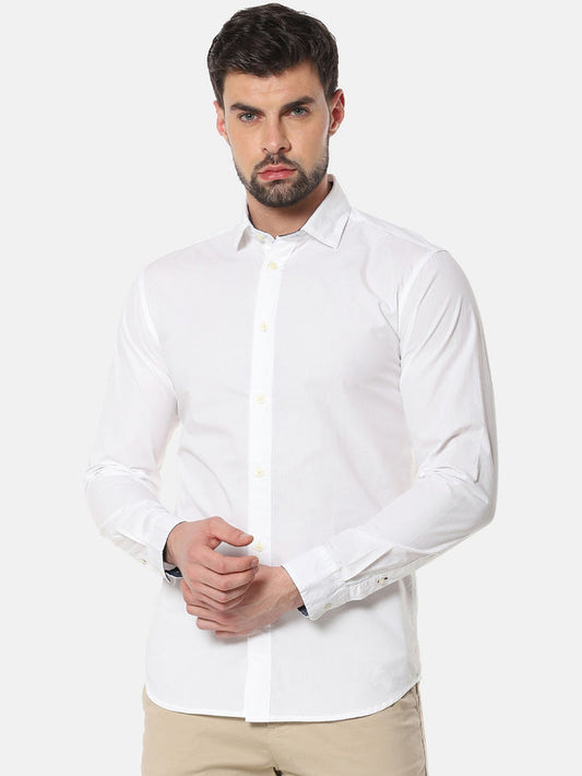 White Formal Full Sleeves Shirt