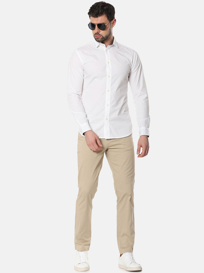 White Formal Full Sleeves Shirt