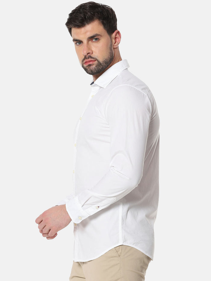 White Formal Full Sleeves Shirt