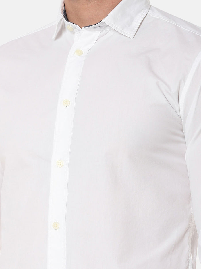 White Formal Full Sleeves Shirt