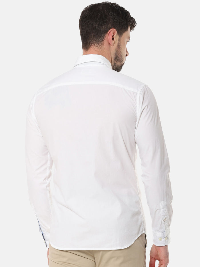White Formal Full Sleeves Shirt