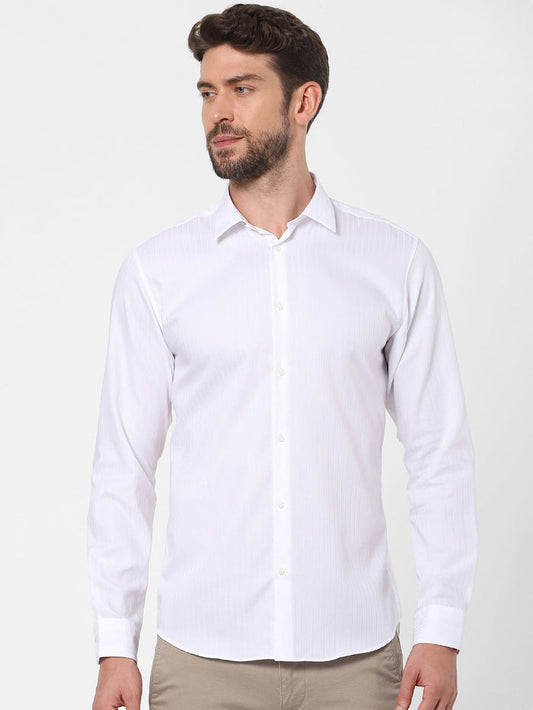 White Full Sleeves Shirt
