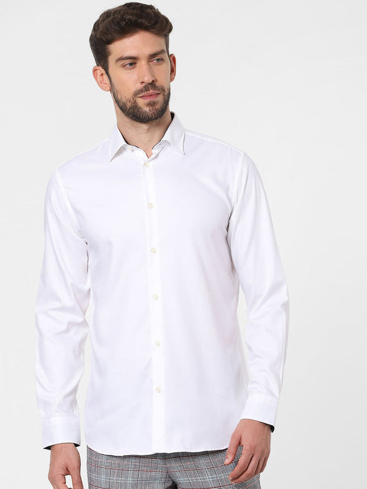 White Full Sleeves Shirt