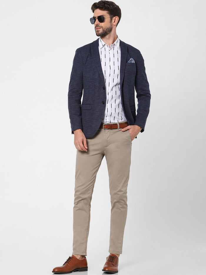 White Striped Full Sleeves Shirt