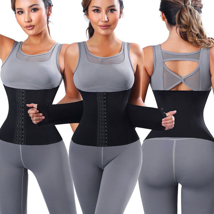 Women Trimmer Cincher Corset Double Belt Waist Trainer Shapewear