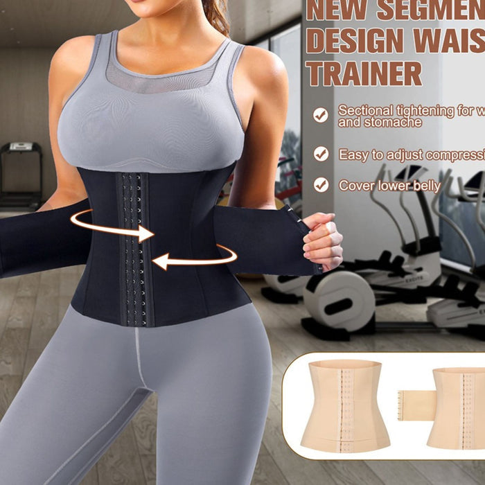 Women Trimmer Cincher Corset Double Belt Waist Trainer Shapewear