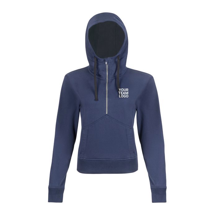Women's 1/4 Zip Cotton Hoodie