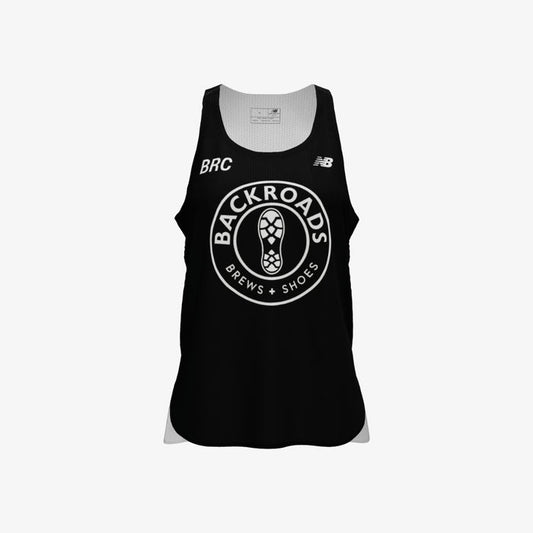 Women's BackRoads Achieve Singlet Black
