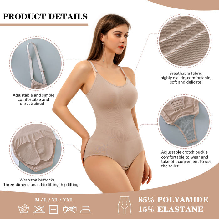 Women’s Compression Bodysuit Full Body Waist Trainer Shaper Underwear