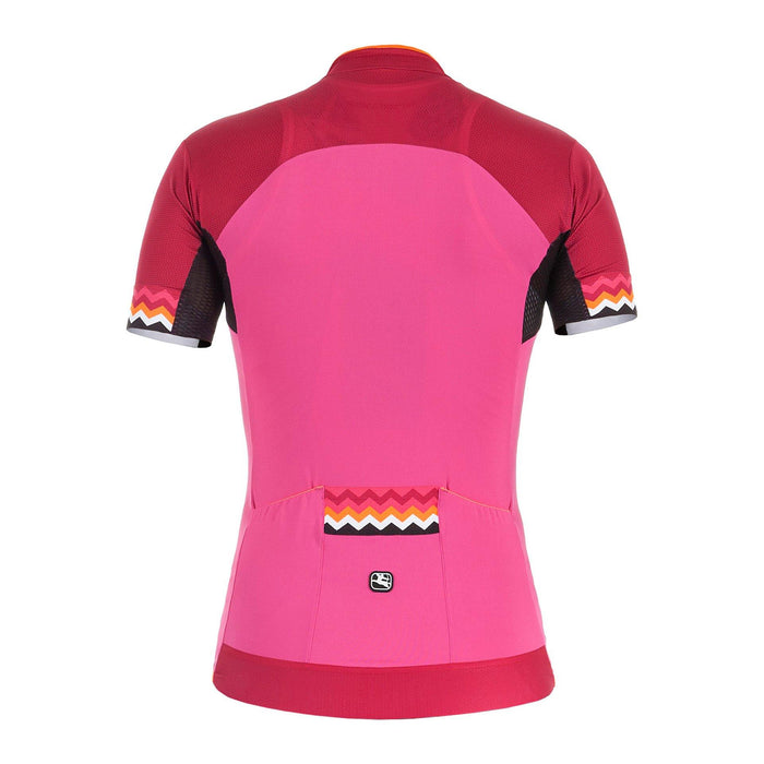 Women's Lungo Zig Zag Jersey by Giordana Cycling, , Made in Italy