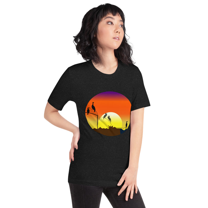 Womens sunrise shag T