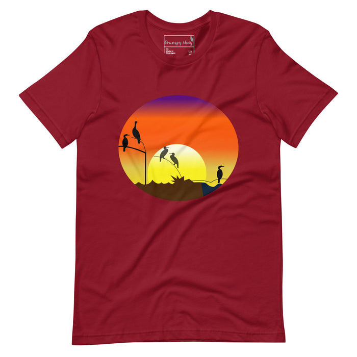 Womens sunrise shag T