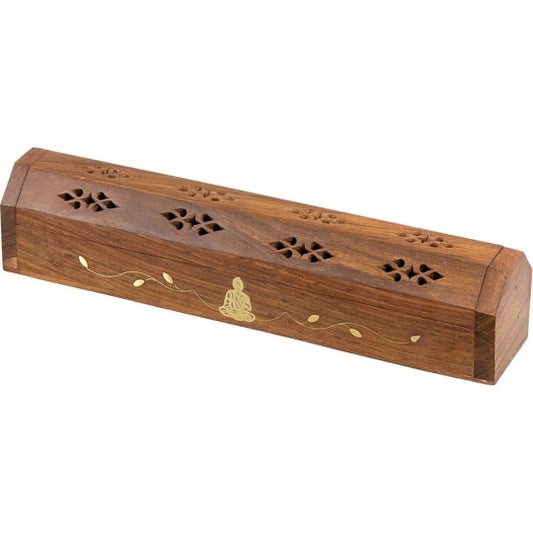 Wooden Buddha Incense Holder