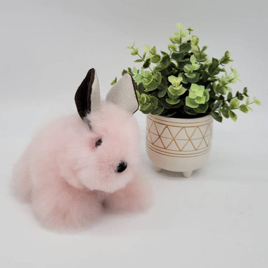 WUAMAN Handmade Pink Bunny 6"