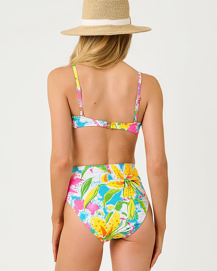 Lilly Pulitzer - Yarrow High Waisted Bikini Bottom - Multi Lovely Lilly