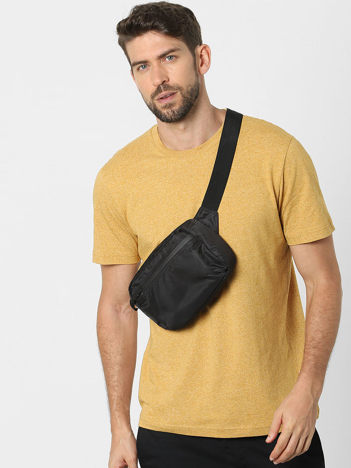 Yellow Organic Cotton Crew Neck T-Shirt